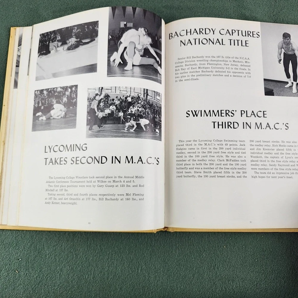 Vintage The‎ Arrow 1966 Lycoming College Williamsport Pennsylvania Yearbook